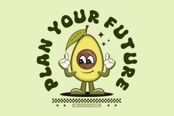 Avocado Cute Cartoon: A Fresh Design for Every Medium