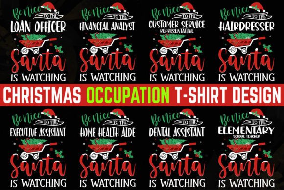 Celebrate Every Profession: Christmas T-Shirt Design 6