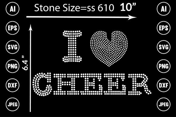 Cheer Rhinestone Design: A Versatile Creative Asset