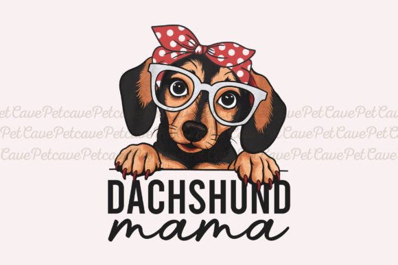 Dachshund Mama Design PNG: Creative Applications
