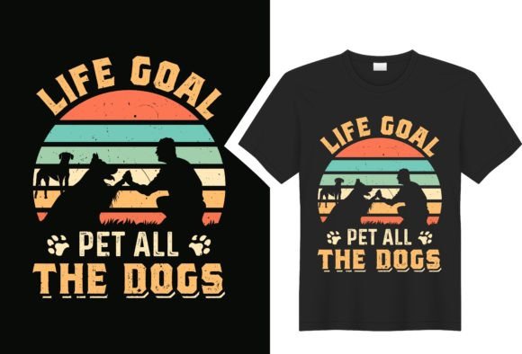 Dog Vector Vintage T-Shirt Design: A Timeless Asset for Creative Branding