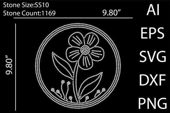 Flower Rhinestone Templates Design: A Versatile Creative Asset
