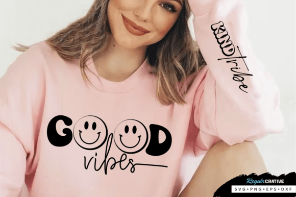 Good Vibes Sleeve SVG: Positivity in Modern Design