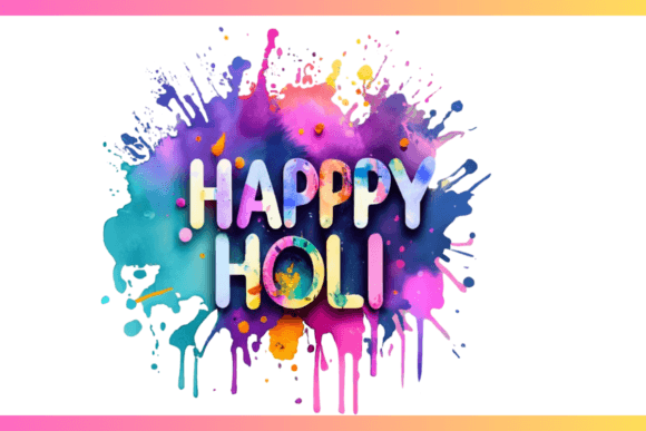 Happy Holi PNG T-Shirt Design: Vibrant Festival Graphics
