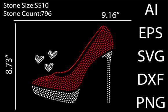 Heel Rhinestone Templates Design: Elevate Your Creative Projects