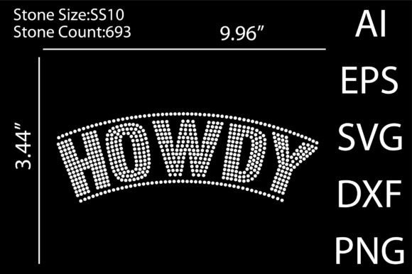 Howdy Rhinestone Templates Design: Sparkle and Professionalism