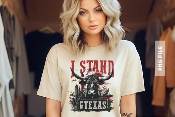 I Stand with Texas T-shirt Design