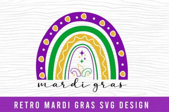 Mardi Gras T-Shirt Design: Typography & Retro Assets