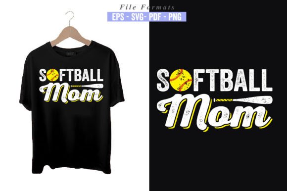 Softball Mom SVG T-Shirt Design: A Creative Asset
