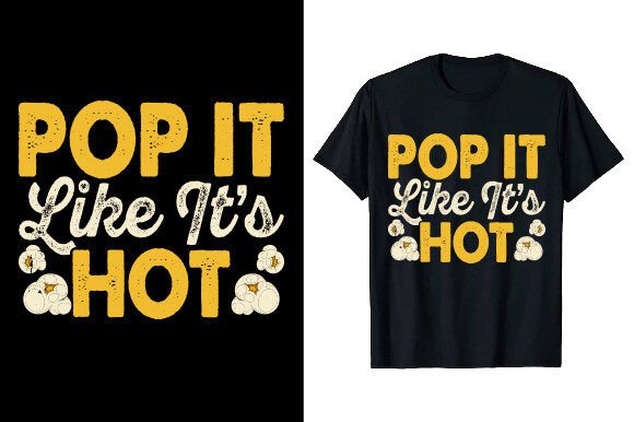 Vintage Snack Popcorn T-shirt Design: Retro Charm for Modern Projects